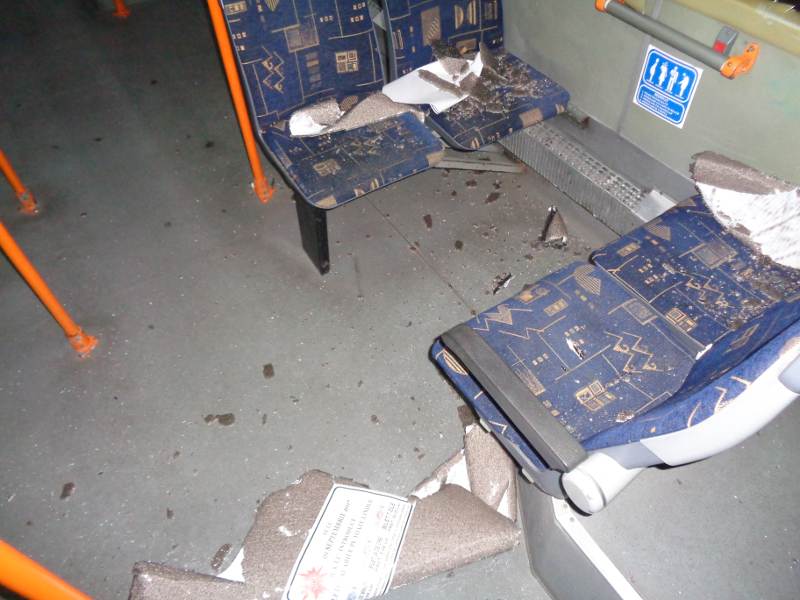 vandalizare autobuze