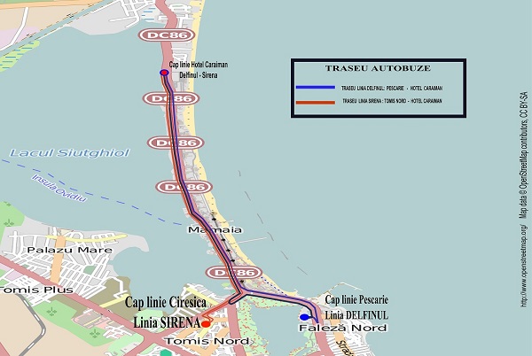 Trasee noi Mamaia